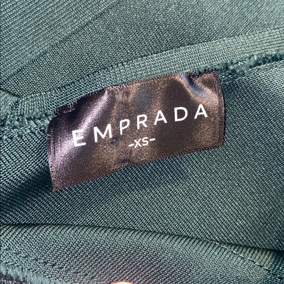 Emprada Dark Green Lace Mini Body con Dress XS - Picture 5 of 7